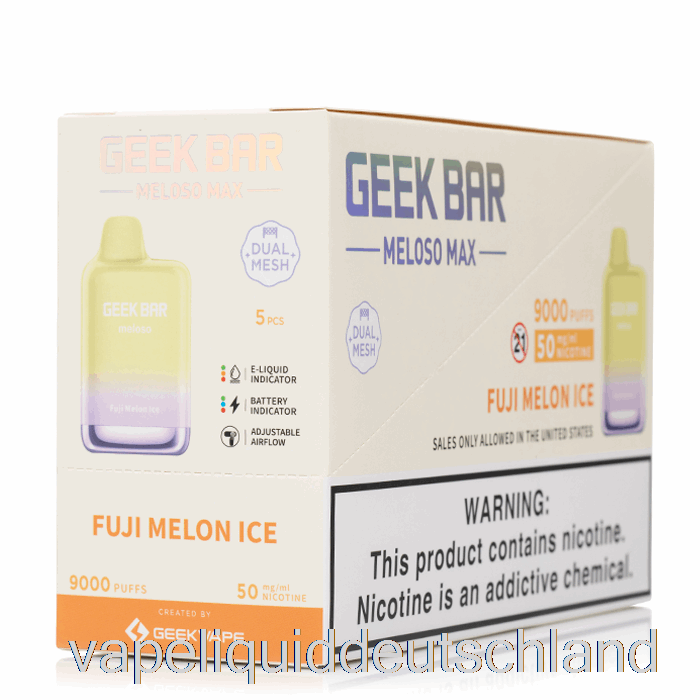 [5er-Pack] Geek Bar Meloso Max 9000 Einweg-Vape-Liquid